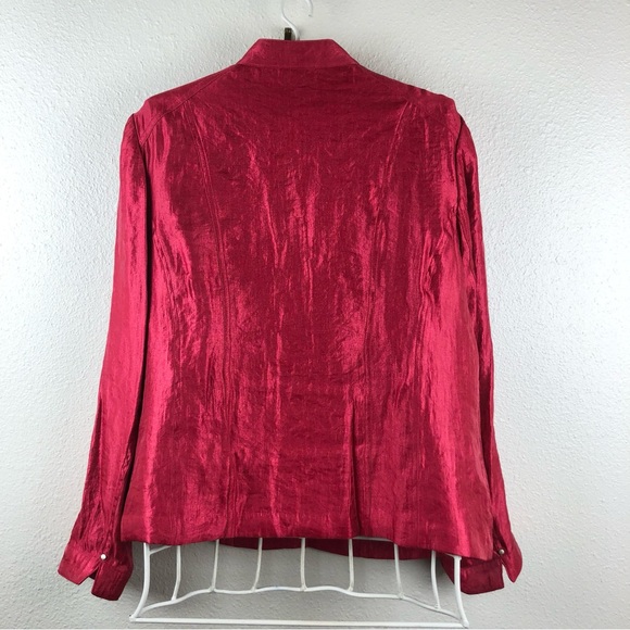 Chico’s Red Jacket - Picture 10 of 11